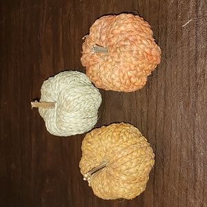Decor pumpkins set of 3